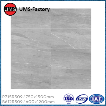Long thin grey kitchen tiles