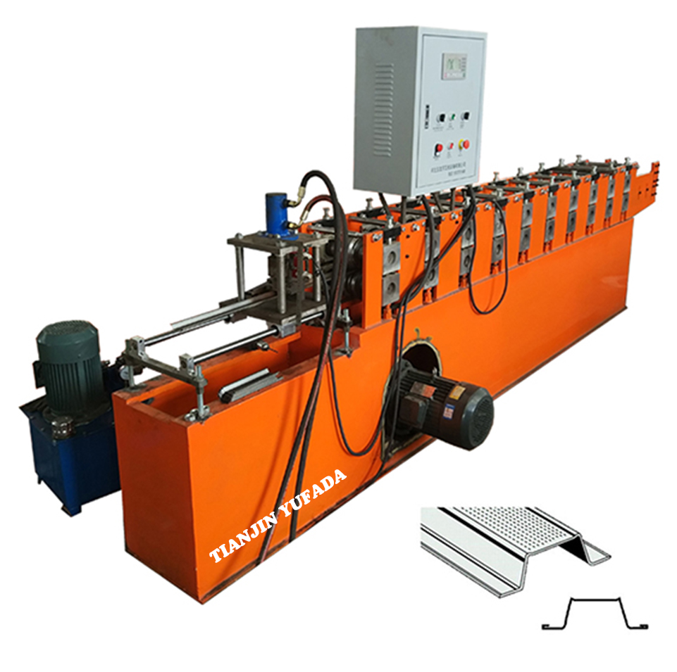 Omega hat roll forming machine