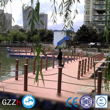 100% recyclable floating pontoon walkway for resort