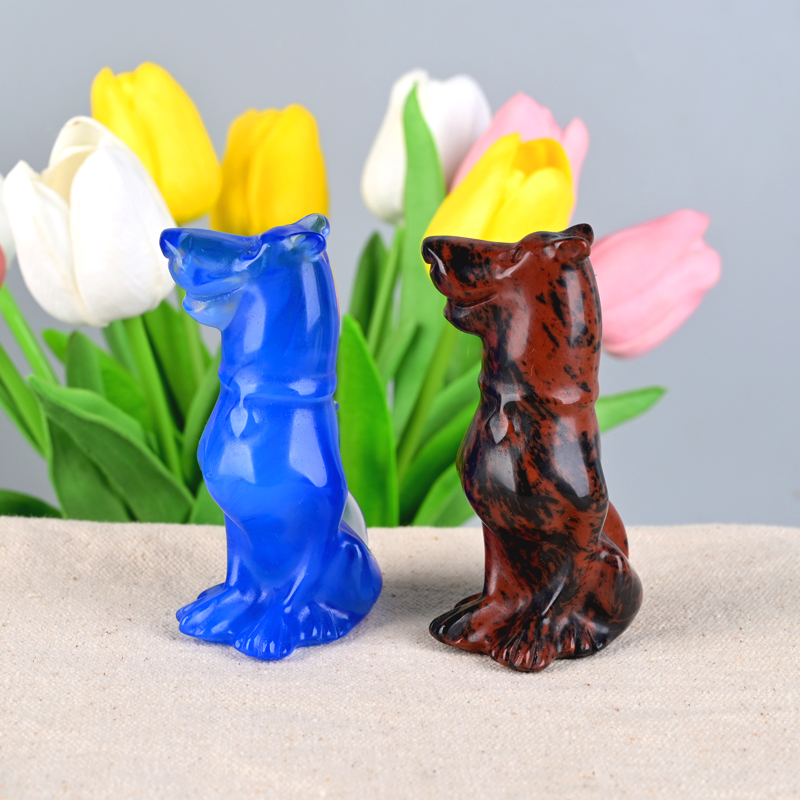 Crystal Dog Figurine Crystal Dog Figurine