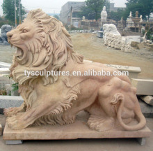 China marble statue stone carving marble lion carving factory