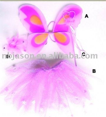 magic flying fairy / angel wing set / fairy dresses for 1year girls