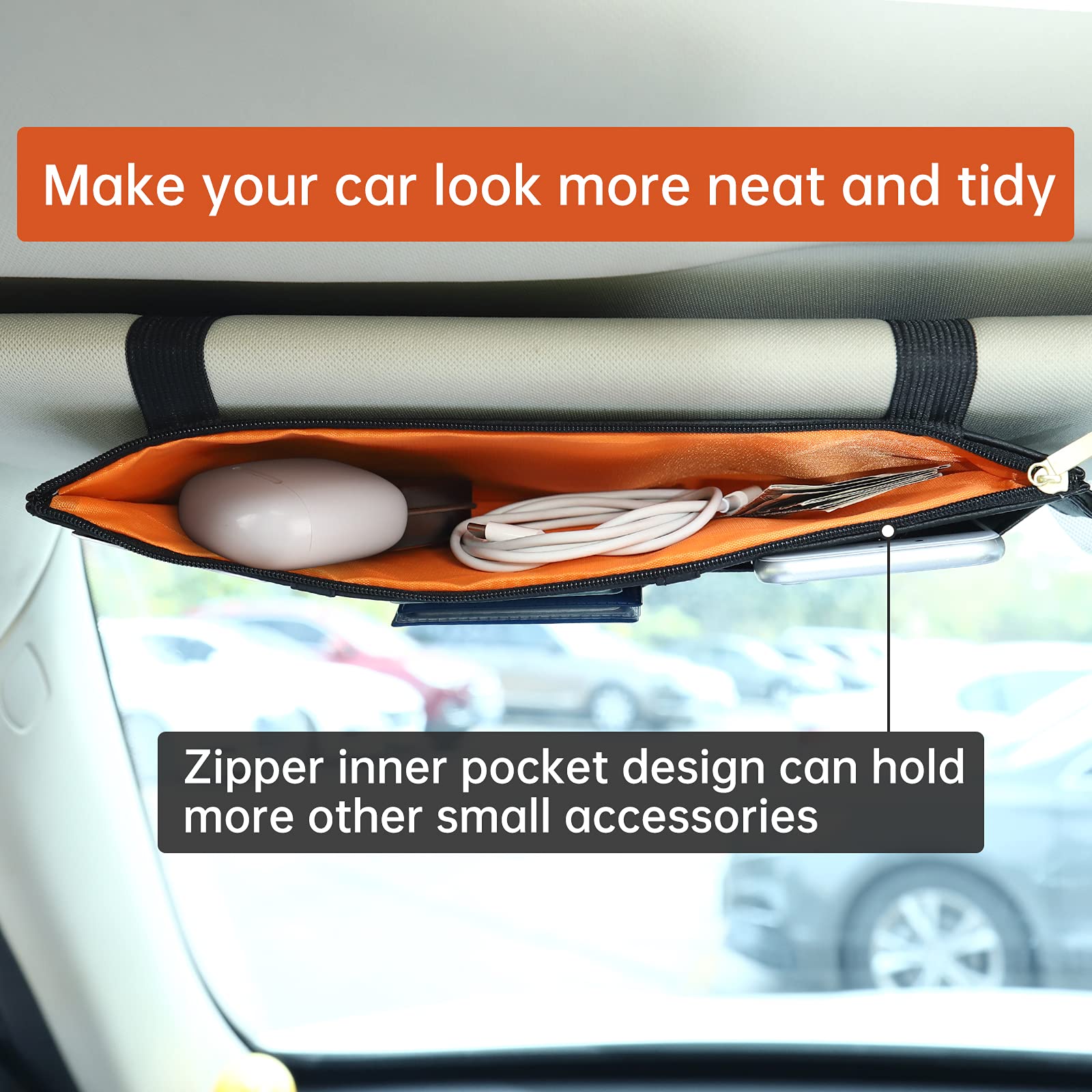 Auto Sun Visor Organizer Autozubehör Dokument Inhaber Hülle PU Leder Auto Registrierung und Versicherung Aufbewahrungstasche