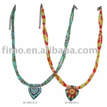 fashion fimo clay pendant jewelry