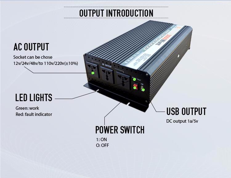 Inverter de 3000W 12V DC, DC CA Inverter PCB 3000W Invertor