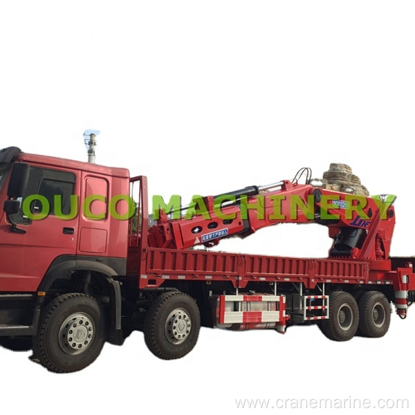 Heavy Duty Semi-Knuckle Boom Truck Mounted Crane with Electric Hydraulic Power Unit