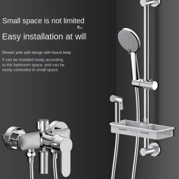 Bathroom 3-Function Single Handle Stainless Steel Shower Set