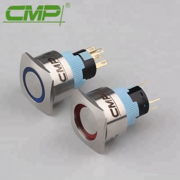 Waterproof Metal Type Low Voltage 22mm Push Button Switch
