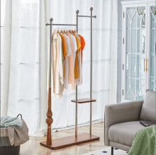 Contemporary Coat Rack Featuring Dual Wood Layers