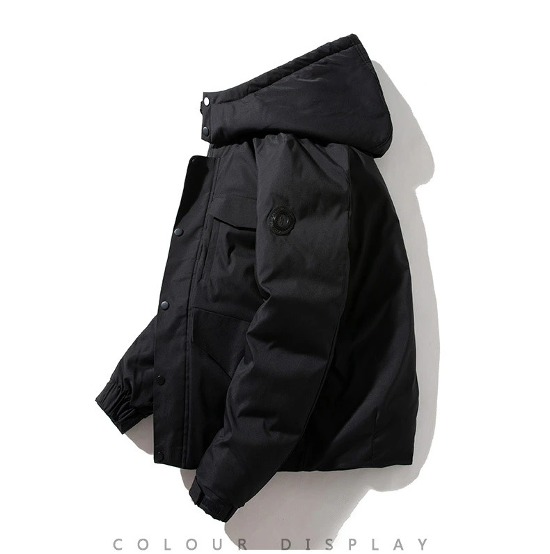 Wholesale Fashion Men Winter Outdoor Thick Windproof Cotton Padded Jacket with Hood