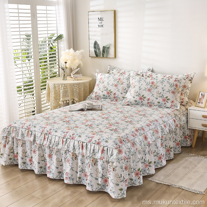 Set Lembaran Bedskirt Capton 100% Quilted