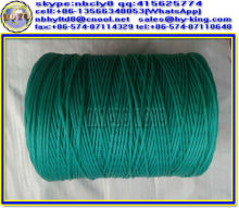 Green 8-16ply 2mm hollow braided pp rope , pp hollow braid rope , hollow braid polypropylene rope