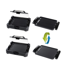 Reversible Grill and Griddle Plate with Thermostat Control