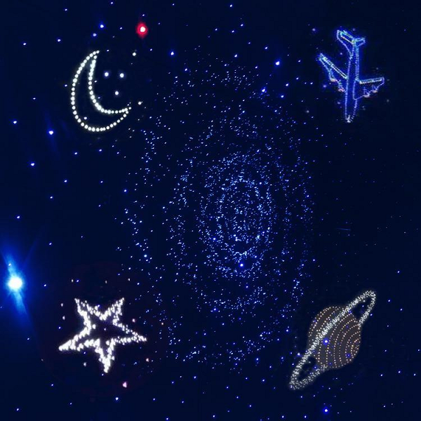 Brilla en las estrellas oscuras para el dormitorio.