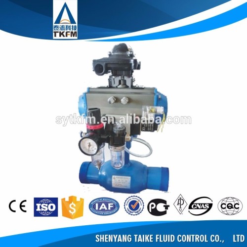 316 stainless steel pneumatic flanged ball valve