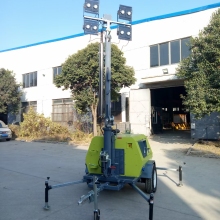 Towed Hand-Lifting Mobile Lighting Tower