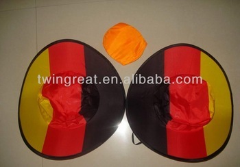 nylon foldable germany hat