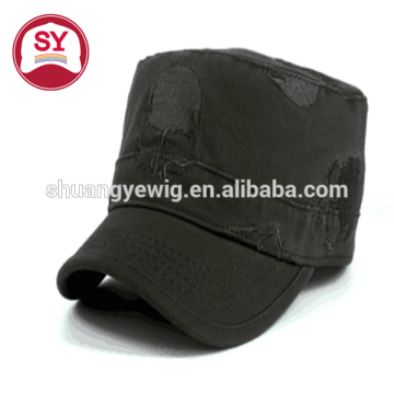 Factory price! hot sale plain army cap flat top cap custom military cap