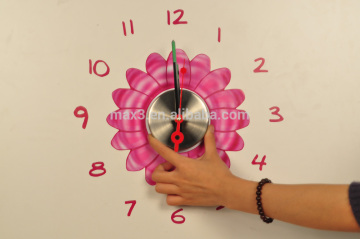 Kid's room decor wall clock room time for kid DIY Sticker Funny Clock