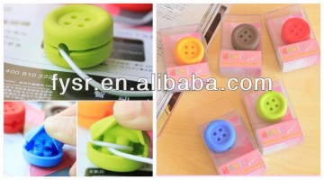 button headphone cord cable winder