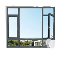 High Quality WEI DUN Aluminum Alloy Hinged Windows with Stainless Steel Gauze