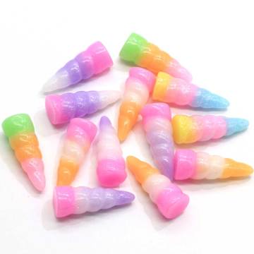 24mm 3D Resin Mini Horn Resins DIY Jewelry Necklace Hair Accessories Resin Cabochons Decoration