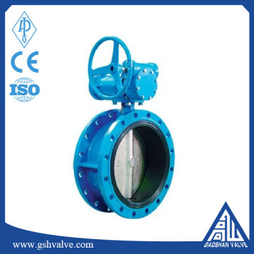 Butterfly Structure and Manual Power double flange butterfly valve