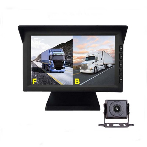 7 inch 2 channel car monitor system press control with starlight night vision camera