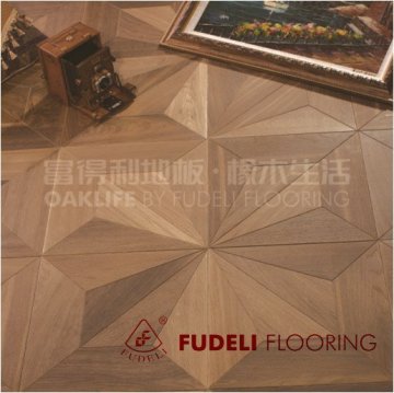 Smoked Russian Oak Parquet Floor wood Tile
