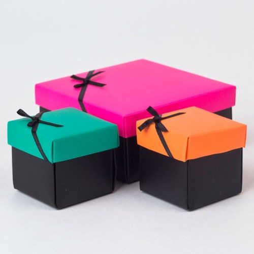 Handmade custom logo cardboard 2 piece gift boxes