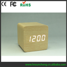 latest wood alarm table clock