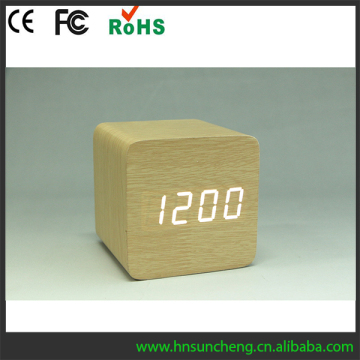 latest wood alarm table clock