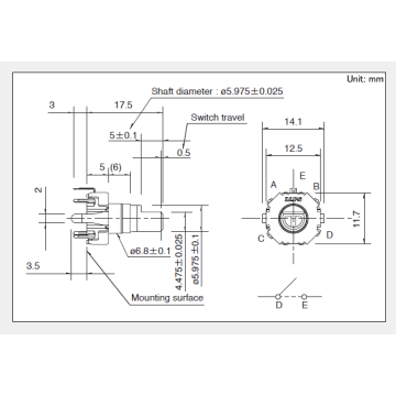 Ec12 serie Incrementele encoder