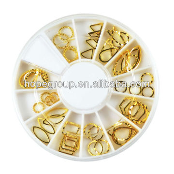 Super flash metal rims nail nail accessories metal ring circle star rings