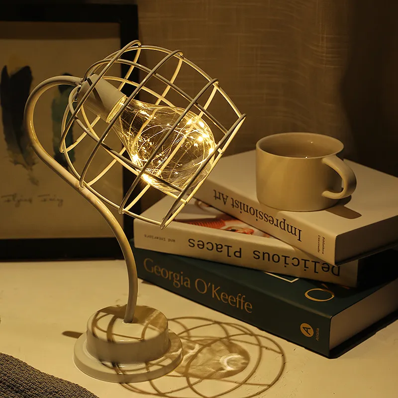 Stylish Red Lantern Glass LED Table Lamp for Holiday Decor