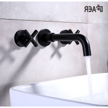 Simple style three-hole basin faucet