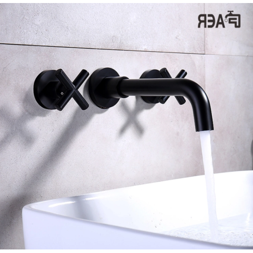 Simple style three-hole basin faucet