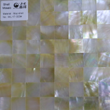 Square natural white colour MOP shell mosaic,yellow colour pearl shell mosaic