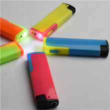 8.0cm Refillable Opaque Turbo Led Lighter