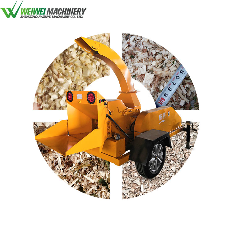 Weiwei capacity 1t wood chipper top quality wood chipper shredder for branches