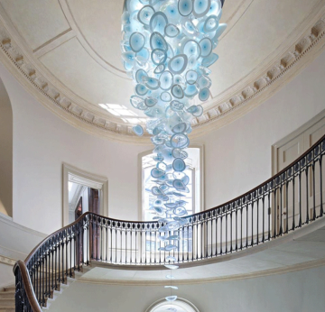 Custom crystal chandeliers for banquet hall