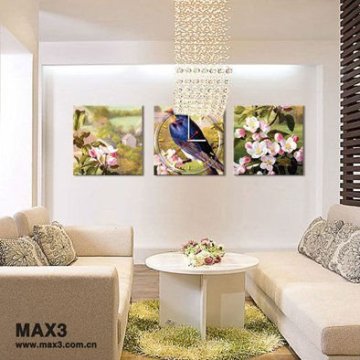 Cheap Canvas Wall Clock / Canvas Painting Wall Clock For Home Decor