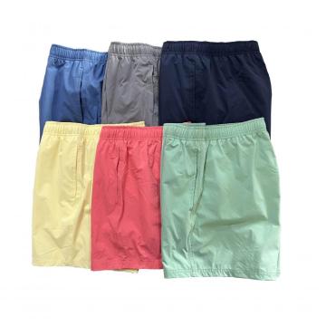 Polyester pure kleur heren strandbord shorts