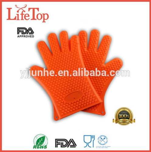Max Heat Five Fingers Silicone BBQ Grill Oven Gloves