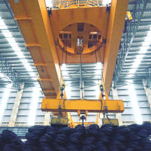 10 Ton Steel Billet Upper Rotating Double Girder Bridge Magnet Crane Supplier