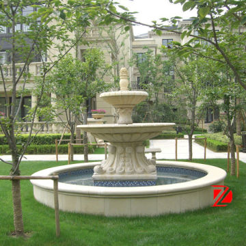 Marble garden water features
