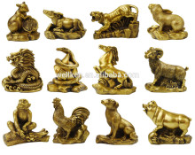 Chinese lunar twelve animals,polyresin lunar 12 animals