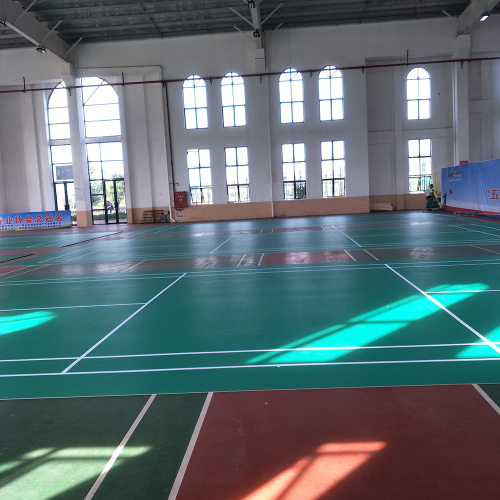 Suelo de bádminton de PVC para interiores con BWF