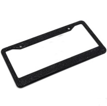 Crystal Black Car License Plate Frame Holder