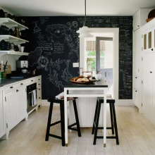 Diy Kitchen Chalk Message Black Board